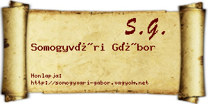 Somogyvári Gábor névjegykártya